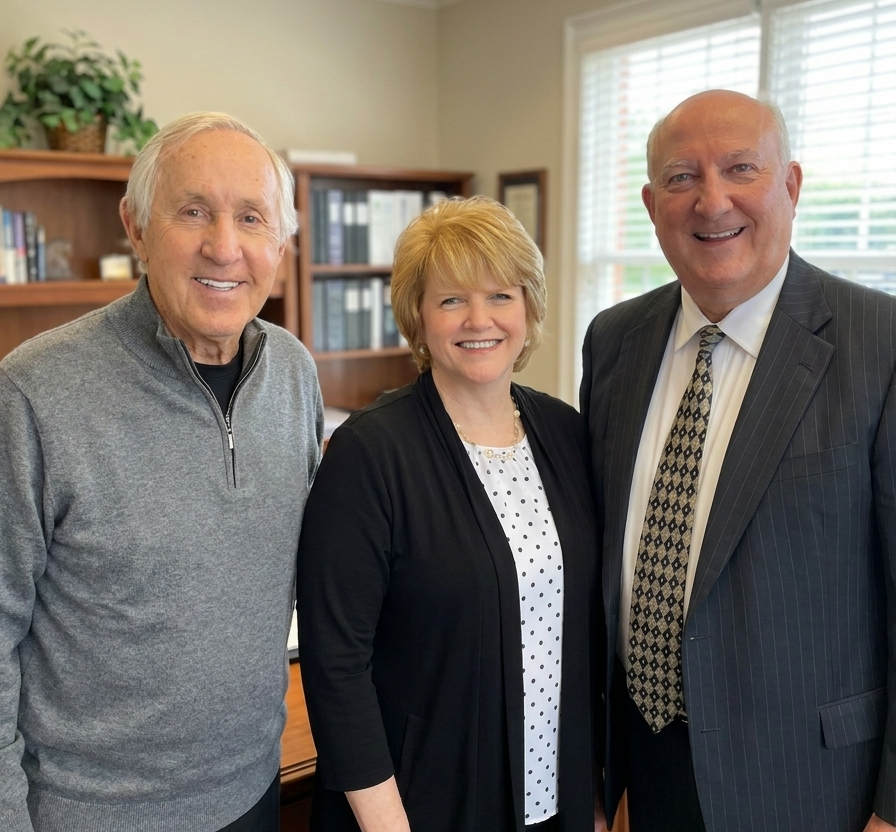 Janet and Russell Smith with Fran Tarkenton